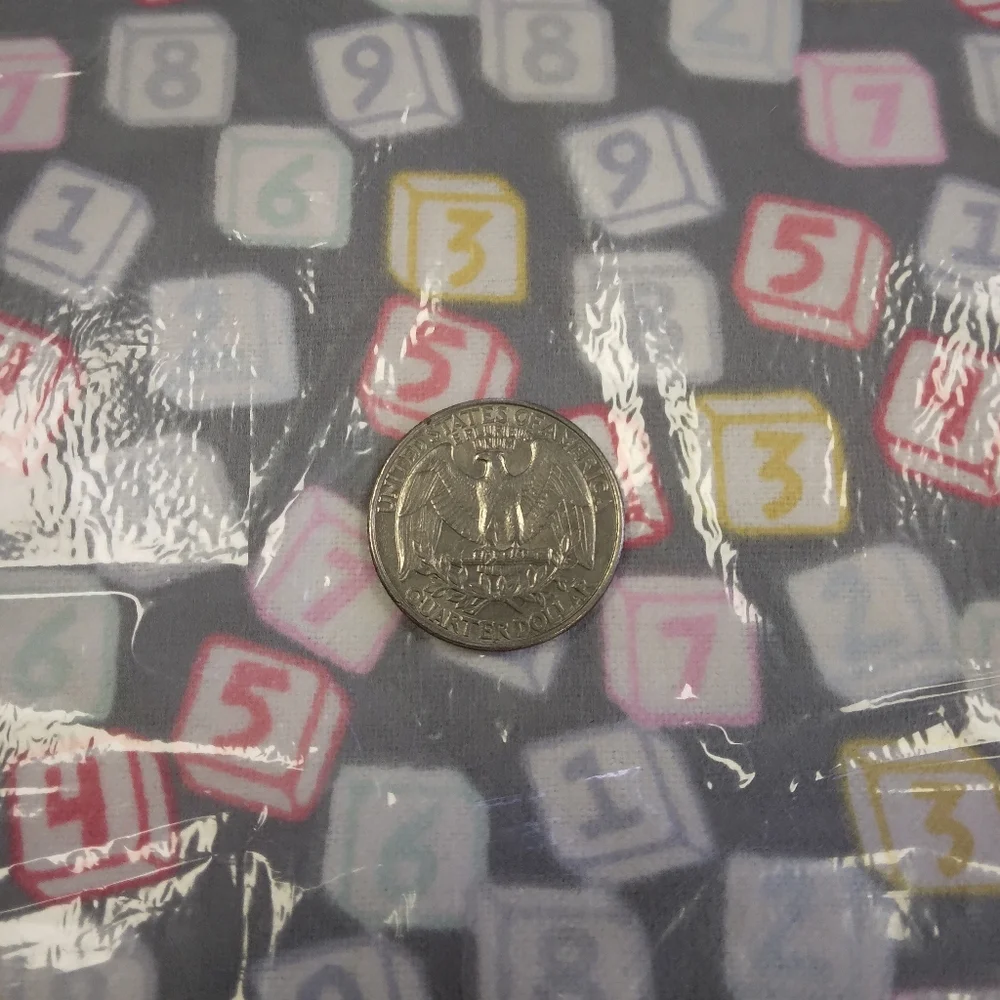 FABRIC Flannel Letters & Numbers Gray, , 100% Cotton Flannel, 8 Yard Sealed Bolt